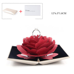Rotating rose ring box - Otaj Gifts