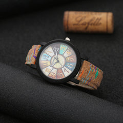 Casual Vintage Leather Women Quartz Wrist Watch Gift Clock - Otaj Gifts