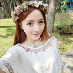 Wedding Garland Flower Crown - Otaj Gifts