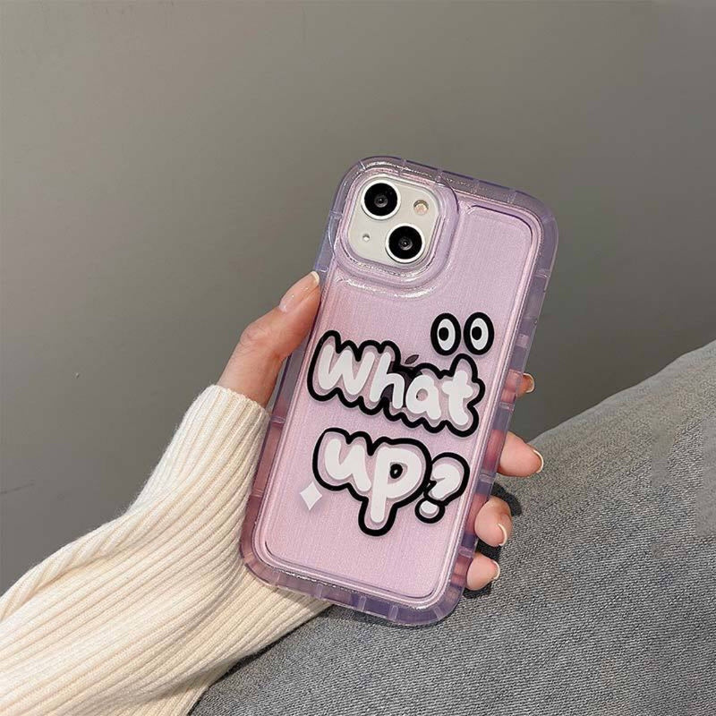 Purple Graffiti English Phone Case - Otaj Gifts
