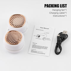 Portable Hanging Neck Fan 5 Speed Wearable Personal Fan Air Cooler Rechargeable - Otaj Gifts