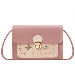 Small square bag double color matching shoulder bag - Otaj Gifts