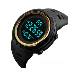 Sports Timing Night Light Domineering Large Dial Electronic Watch - Otaj Gifts