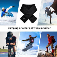 USB Women Men Heating Scarf Temperature Scarf 3 Gears Adjustable USB Charging Heat Control Neck Warmer For Cycling Camping USB Heated Scarf - Temperature Adjustable Heating Scarf - Otaj Gifts
