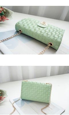 Embossed Small Square Bag Korean Mini Bag - Otaj Gifts