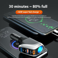 Quick Charging Car Cigarette Lighter With One To Three Conversion Plug - Otaj Gifts