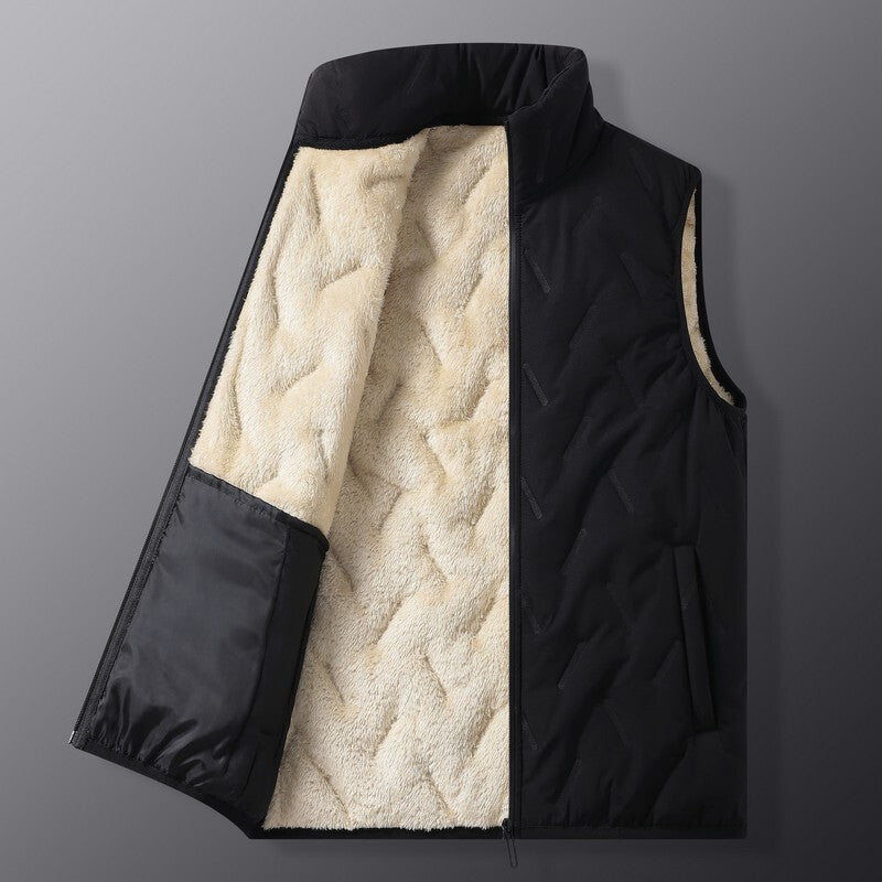 Men's Plus Velvet And Cotton Vest - Otaj Gifts