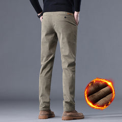 Business Loose Straight Corduroy Velvet Padded Casual Pants - Otaj Gifts
