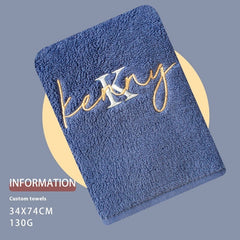 Pure Cotton Soft Towel With Creative Embroidery Name Accompanied By Heartfelt Gift - Otaj Gifts
