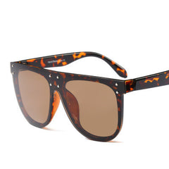 Fashion men and women glasses big box face slimming sunglasses - Otaj Gifts
