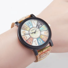 Casual Vintage Leather Women Quartz Wrist Watch Gift Clock - Otaj Gifts