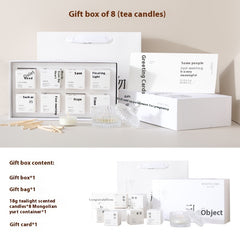Xiangli Tibetan Poetry Aromatherapy Candle Gift Box Fragrance Wedding Tealight Hand Gift Birthday Lover Christmas Gift - Otaj Gifts