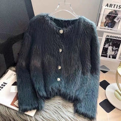 Knitted Cardigan Sweater Coat For Women Autumn And Winter Thickened - Otaj Gifts