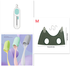 Dog And Cat Nail Clippers, Pet Nail Trimmers With LED Light, And Circular Cut-hole Cat Paw Cutter Dogs Nail Cutter Avoid Excessive Cutting - Otaj Gifts