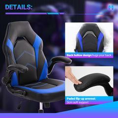 PU Leather Ergonomic Office Chair Swivel Computer Gaming Chair With Lumbar Support - Otaj Gifts