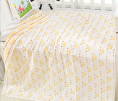 110 * 110cm baby bath towel cover blanket gauze children quilt quality baby children pure cotton 6 six layer gauze bath towel - Otaj Gifts