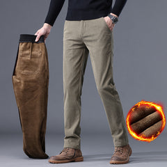 Business Loose Straight Corduroy Velvet Padded Casual Pants - Otaj Gifts