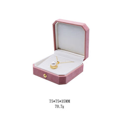 Wedding Jewelry Octagon Proposal Diamond Ring Necklace Stud Earrings Storage Box - Otaj Gifts
