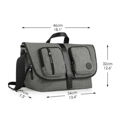 Diaper Shoulder Bag Large Messenger Diaper Bag For Fathers With 17 Pockets - Otaj Gifts