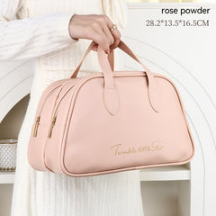 Leather Large Capacity Travel Toiletry Bag - Otaj Gifts