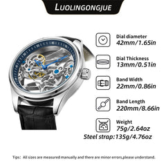 Double-sided Hollow Automatic Mechanical Watch - Otaj Gifts