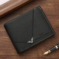 Men's Simplicity Fashion Multi-card-slot Lychee Pattern Short Wallet - Otaj Gifts