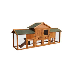 Oversized Rabbit Cage With 2 Running Spaces Small Animal Habitat - Otaj Gifts