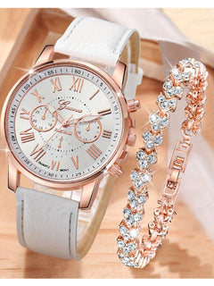 New Fashion Women's Quartz Watch Bracelet Suit - Otaj Gifts