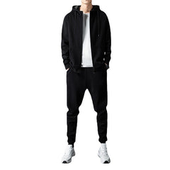 Men's Sweater Suit Ankle-tied Sweatpants Long Sleeve Sports Suit - Otaj Gifts