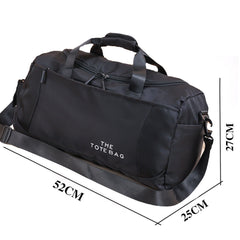 52x27x25cm Large Black Sport Gym Tote New Duffle Bag Travel Work Gear Bag - Otaj Gifts