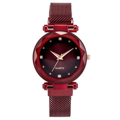 Women's Starry Quartz Lazy Magnet Strap Iron-absorbing Watch - Otaj Gifts