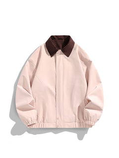 Pure Color All-matching Polo Collar Jacket Top - Otaj Gifts