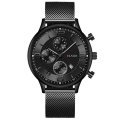 Mesh Strap Calendar Quartz Simple Casual All-match Men's Watch - Otaj Gifts