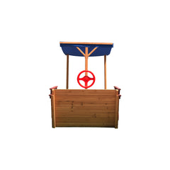 Wooden Sandbox With Storage Bench And Seat, Outdoor Toys For Children Aged 3-8 Years - Otaj Gifts