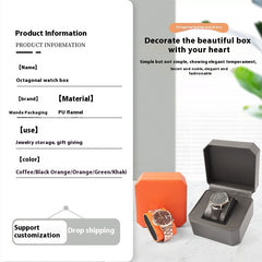 Pu Leather Men's Watch Storage Box - Otaj Gifts