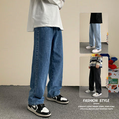 Spring And Summer Jeans Men's Loose Straight - Otaj Gifts
