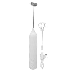 Small Household Egg Beater Mini Multifunctional Blender Handheld Electric Stirrer Foam Maker Whisk Cordless Milk Coffee Foamer White - Otaj Gifts