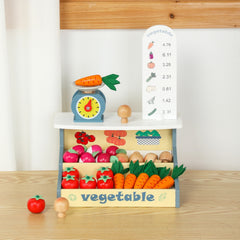 Robud Wooden Supermarket Vrgetables Store Preschool Pretend Playset Toys Baby - Otaj Gifts