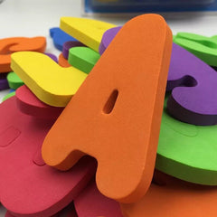 Numbers and letters stickers Bath toys - Otaj Gifts