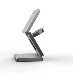 Magnetic 15W Foldable 3-in-1 Wireless Charging Station For IP Devices - Otaj Gifts