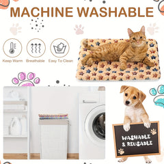 Pets Dog Bed Mat Crate Pad Soft Pet Bed Washable Crate Mat For Large Medium Small Dogs Reversible Fleece Dog Crate Kennel Mat Cat Bed Liner Super Soft Fluffy Premium Fleece Pet Blanket - Otaj Gifts