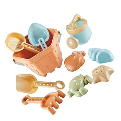 10PCS Sand Toys Beach Toys Sand Molds Beach Shell Bucket Shovel Rake Sand Play Set for Kids Toddlers - Otaj Gifts