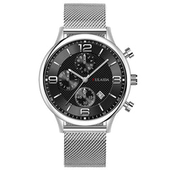 Mesh Strap Calendar Quartz Simple Casual All-match Men's Watch - Otaj Gifts