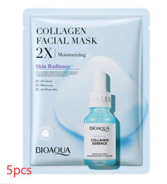 Collagen Face Mask Moisturizing Firming Face Sheet Mask Hyaluronic Acid Facial Masks Beauty Skin Care Gel Skin Care - Otaj Gifts