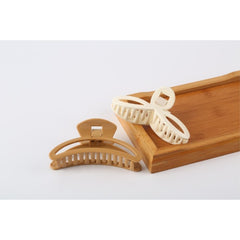 Fashionable Korean Hair Accessories Simple Cross Design Big Grip Hair Clip Solid Color Plastic Hair Clip - Otaj Gifts