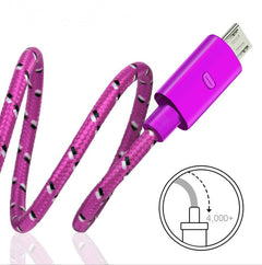 Woven nylon cloth data cable - Otaj Gifts