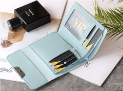 Small Purse Female Short Style Folding Personality Student Mini Money Clip - Otaj Gifts