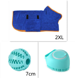 Silicone Dog Bath Massage Gloves Brush Pet Cat Bathroom Cleaning Tool Comb Brush For Dog Can Pour Shampoo Dog Grooming Supplies - Otaj Gifts