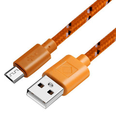 Woven nylon cloth data cable - Otaj Gifts