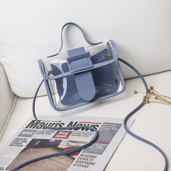 Transparent bag stylish small square bag - Otaj Gifts